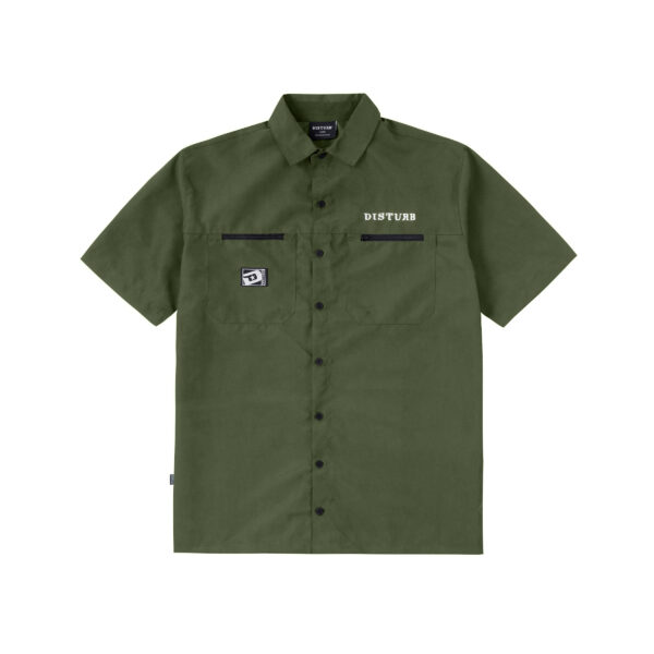 Slash Button-up in Green SLASH BUTTON-UP IN GREEN