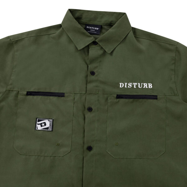 SLASH BUTTON-UP IN GREEN