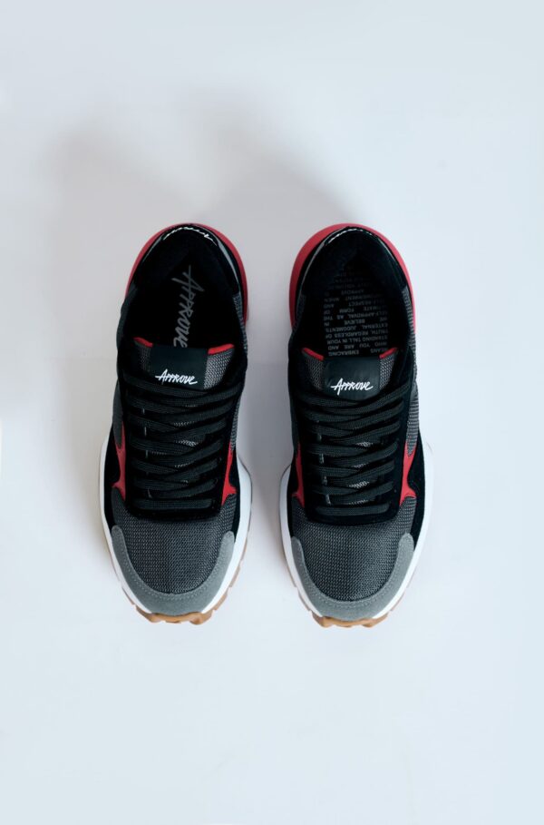 TENIS PRO RUNNER X APPROVE PRETO E VERMELHO