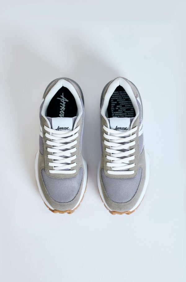 TENIS STEP RUNNER X APPROVE CINZA E BRANCO