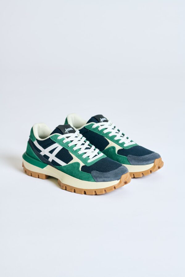 TENIS PRO RUNNER X APPROVE VERDE E AZUL