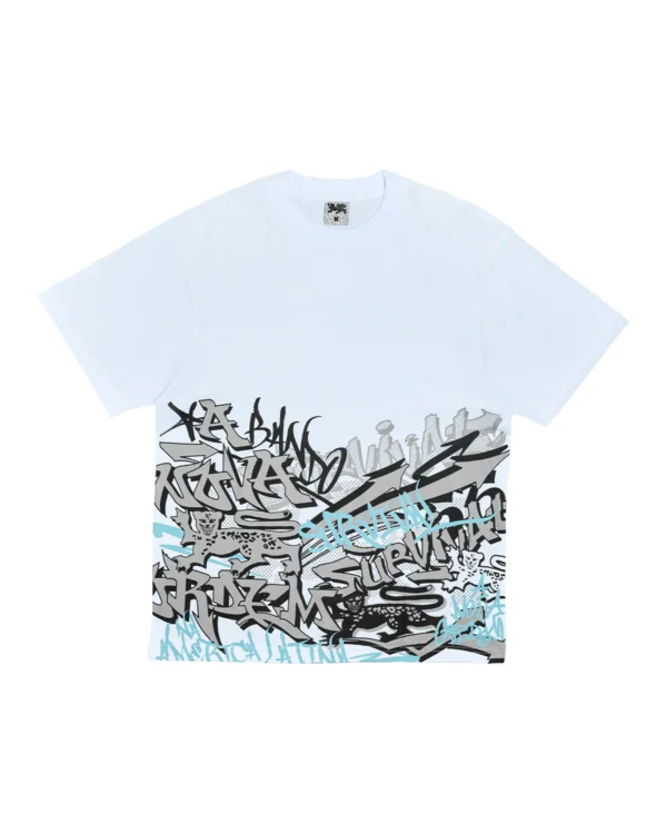 CAMISETA SURVIVAL GRAFITTI [BRANCA]