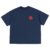 CAMISETA BOXY AQUARELA AZUL MARINHO