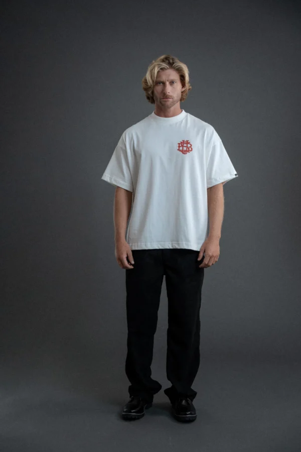 CAMISETA BOXY AQUARELA OFF WHITE