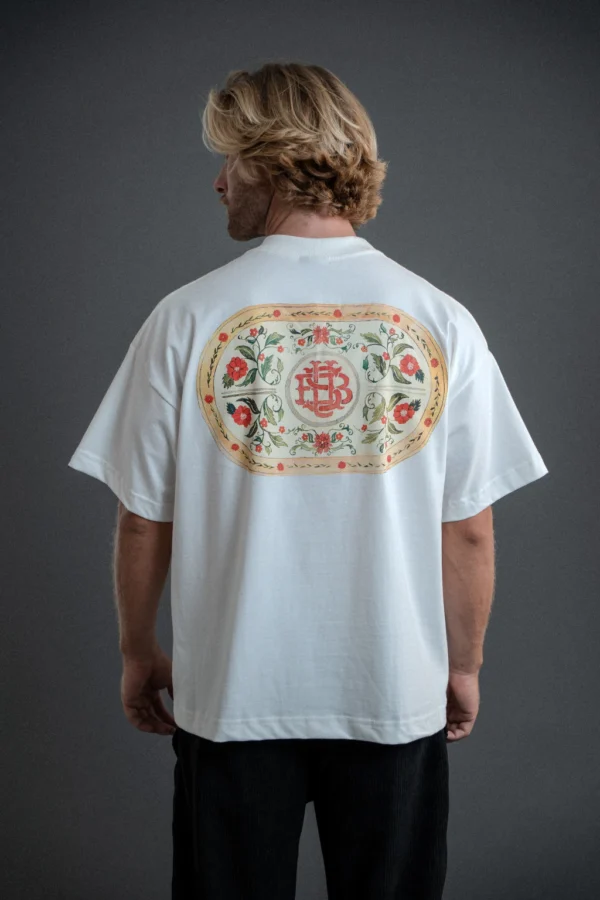 CAMISETA BOXY AQUARELA OFF WHITE