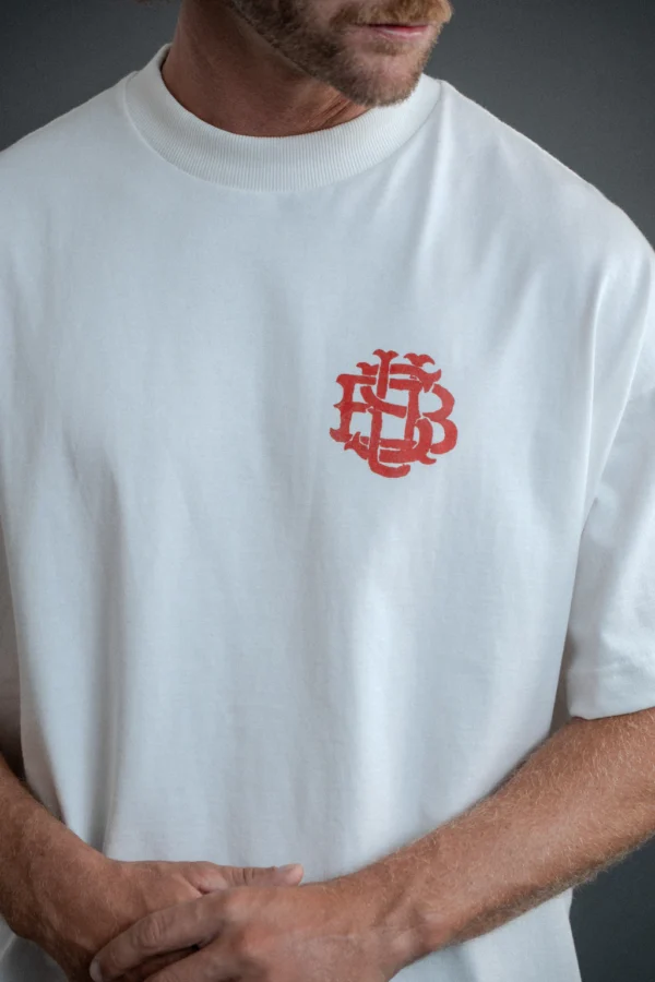 CAMISETA BOXY AQUARELA OFF WHITE