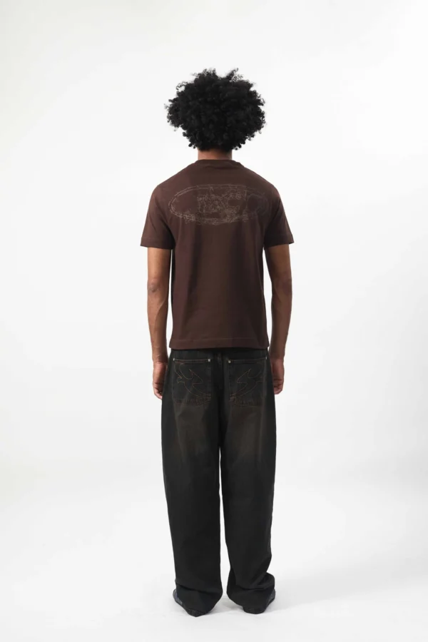 CAMISETA GOODS LOGO REMIX MARROM