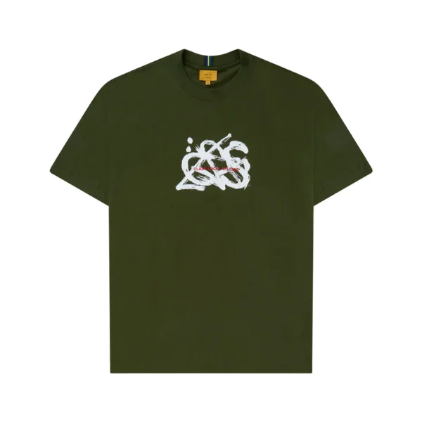 22615A_1 T-SHIRT CLASS "WHITE-OUT SCRIBBLE" GREEN