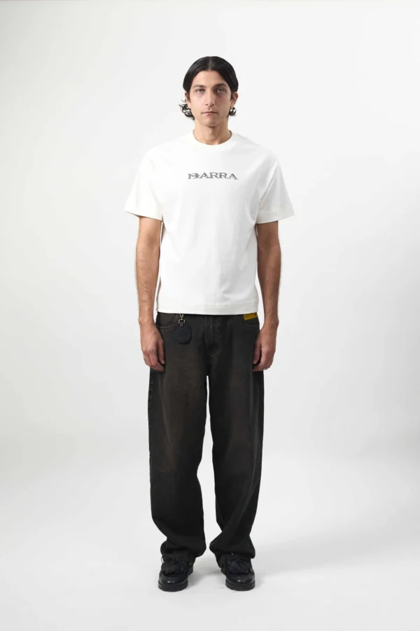 CAMISETA BARRA LOGO REMIX OFF WHITE
