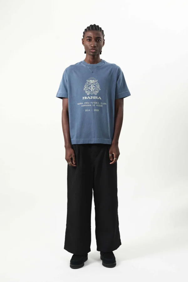 CAMISETA BRASAO AZUL ESTONADA