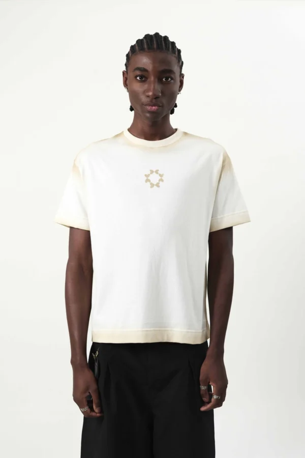 CAMISETA JATEADA OCTA OFF WHITE