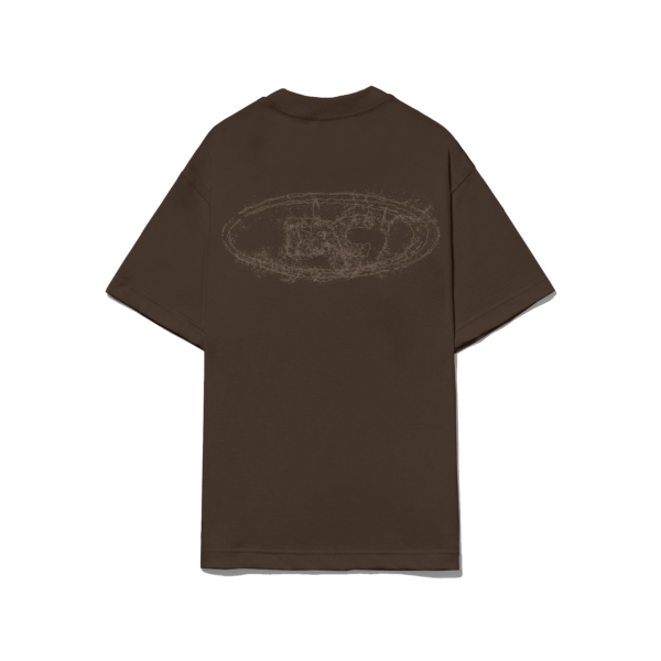CAMISETA GOODS LOGO REMIX MARROM VERSO CAMISETA GOODS LOGO REMIX MARROM