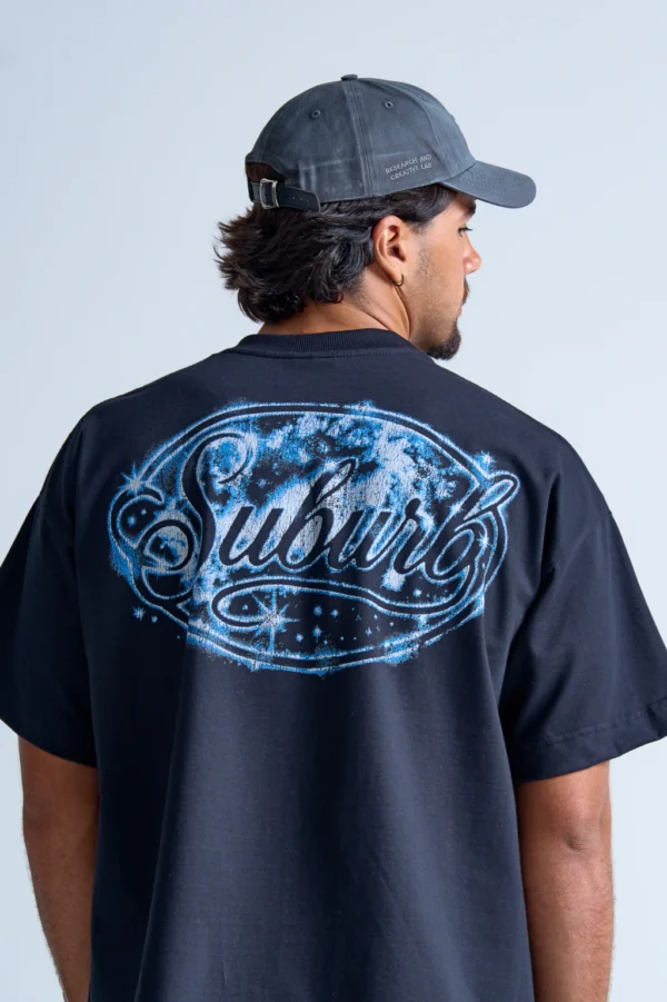 CAMISETA BOXY GALAXY PRETO