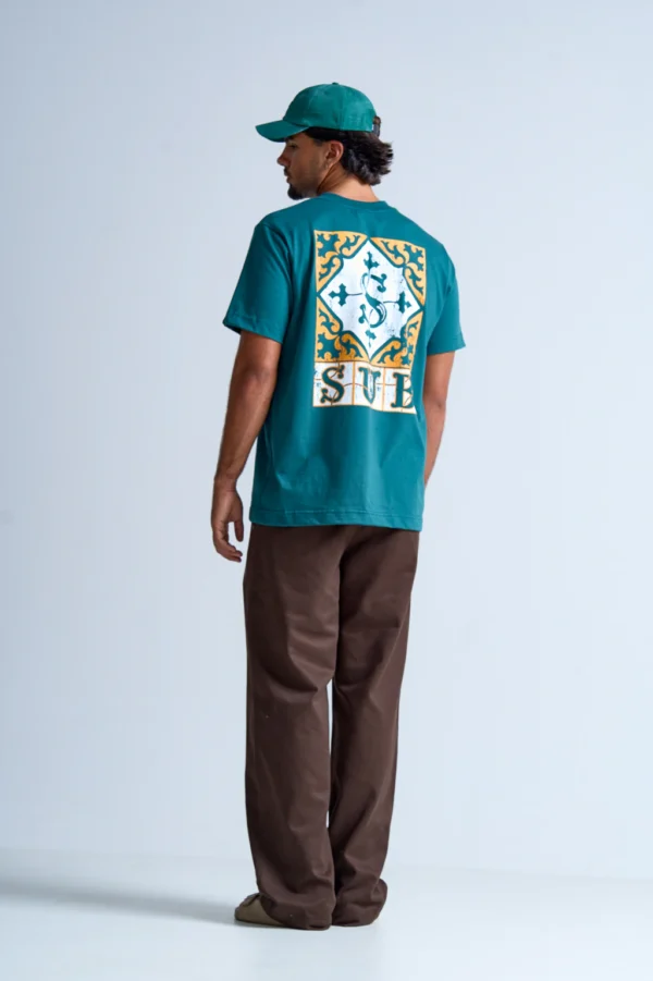 CAMISETA REGULAR TILES VERDE