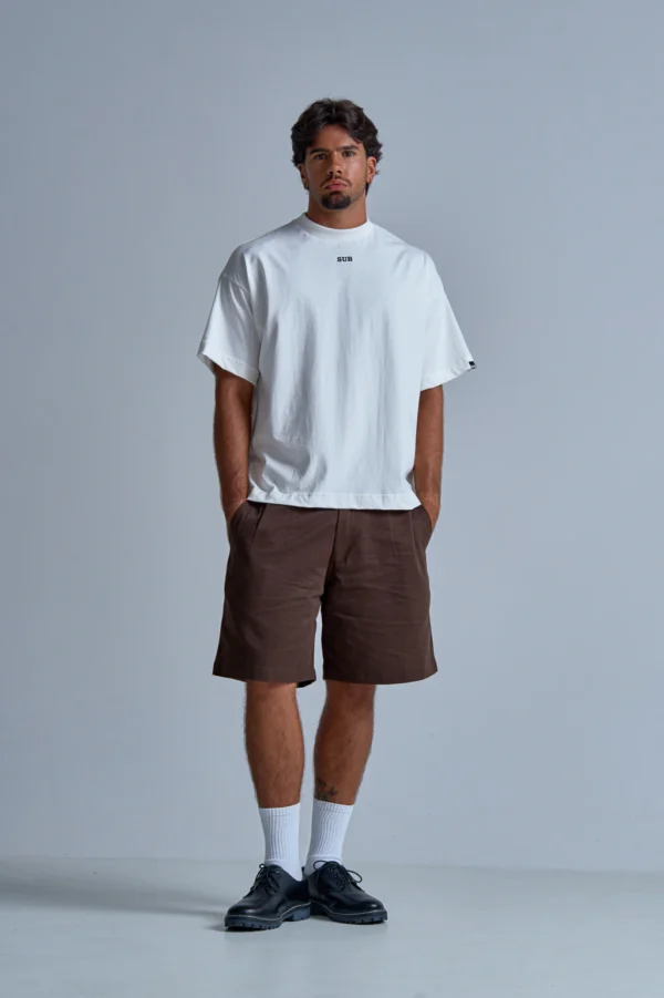 CAMISETA BOXY CORE LOGO OFF WHITE