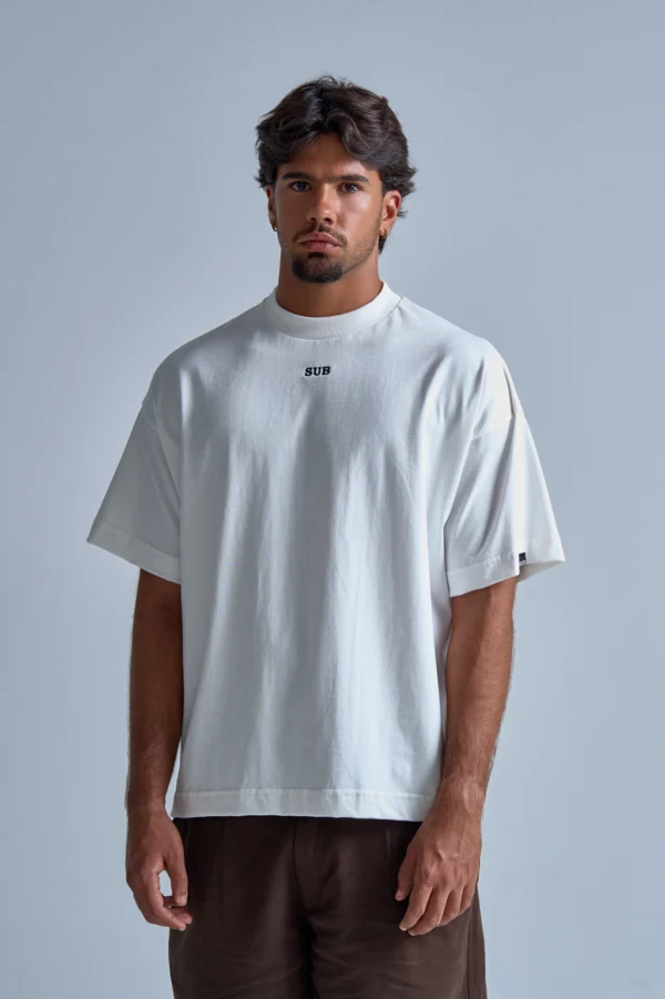 CAMISETA BOXY CORE LOGO OFF WHITE