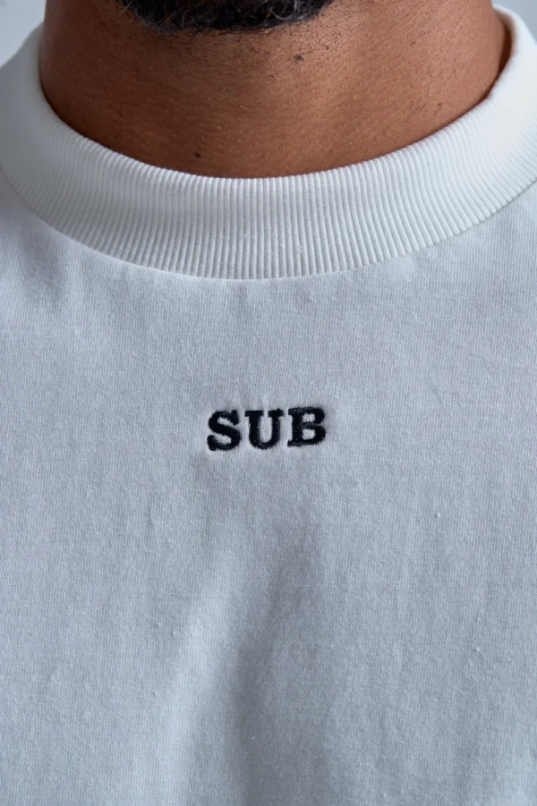 CAMISETA BOXY CORE LOGO OFF WHITE