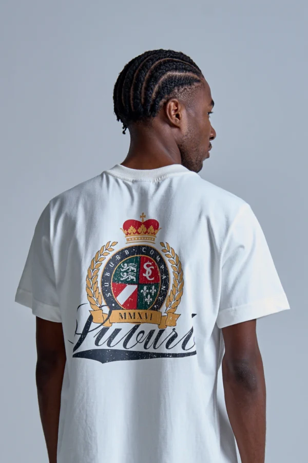CAMISETA REGULAR BRASÃO OFF WHITE