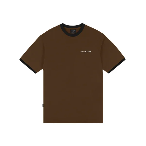 cm06marrom T-SHIRT RINGER MARROM