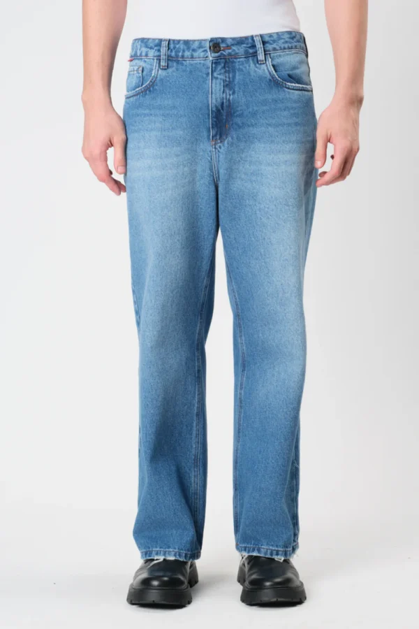 REGULAR DENIM PANTS SOLID