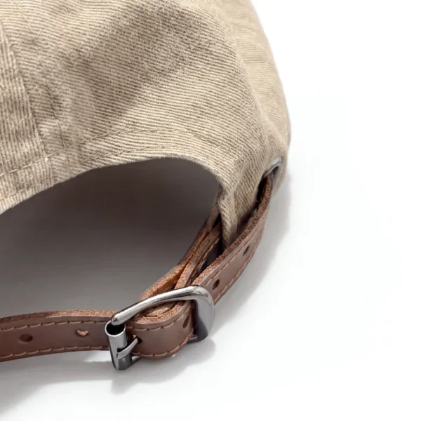 BONE-HARLEY-CAQUI5 DAD HAT DESTROYED "HARLEY" MARROM