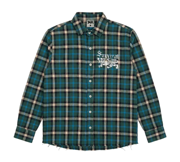 CAMISA XADREZ SURVIVAL LOGO