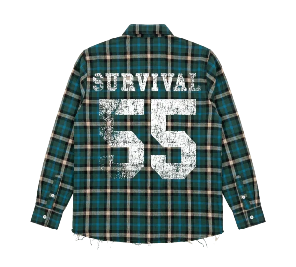 CAMISA XADREZ SURVIVAL LOGO