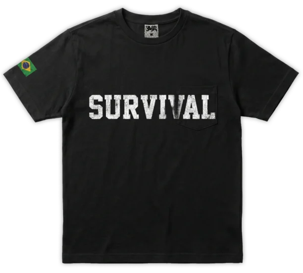 T-SHIRT SURVIVAL GUERRA POCKET