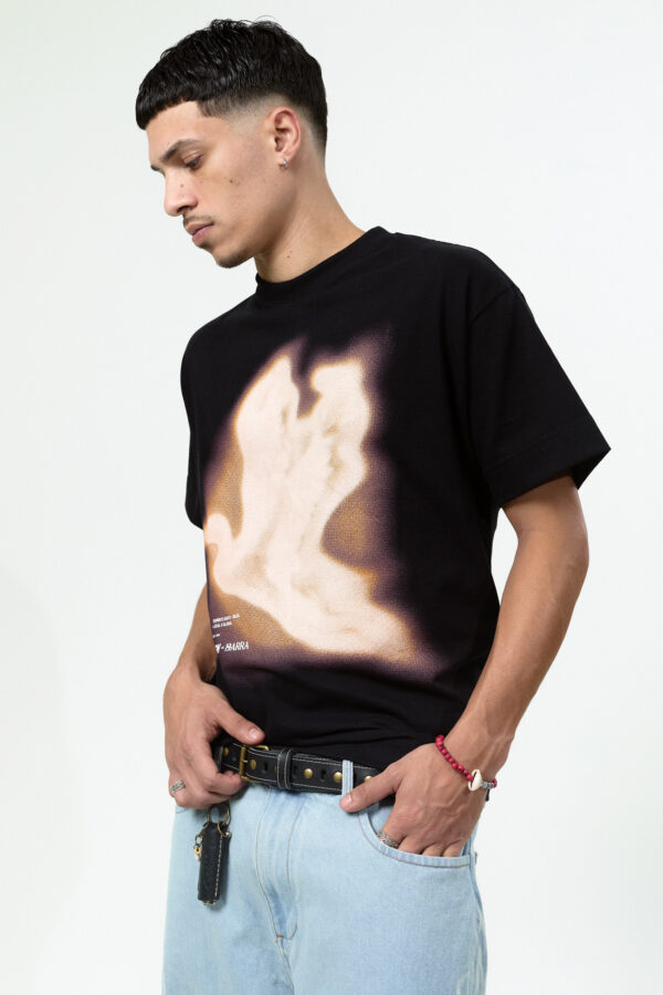 CAMISETA AHLMA ESPECTRO REMIX PRETA