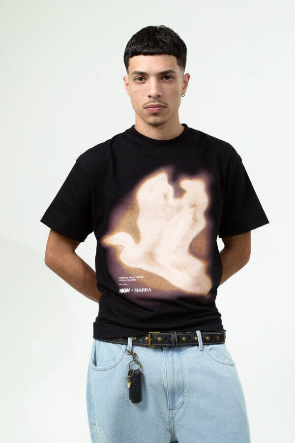 CAMISETA AHLMA ESPECTRO REMIX PRETA
