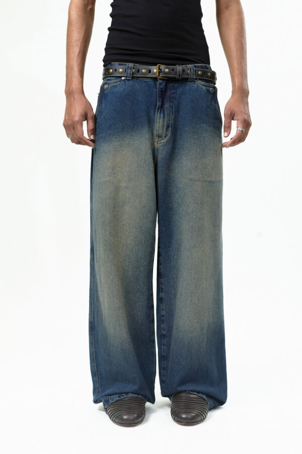CALÇA JEANS DESCRONSTUIDA AZUL
