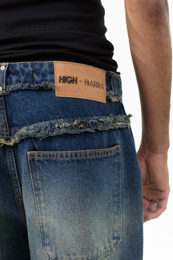 CALÇA JEANS DESCRONSTUIDA AZUL