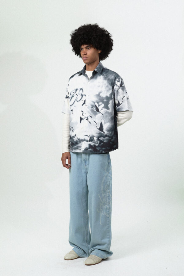 CAMISA DE BOTAO REVOADA