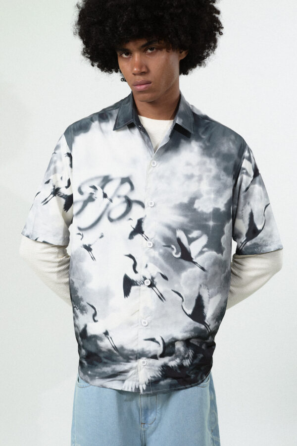 CAMISA DE BOTAO REVOADA